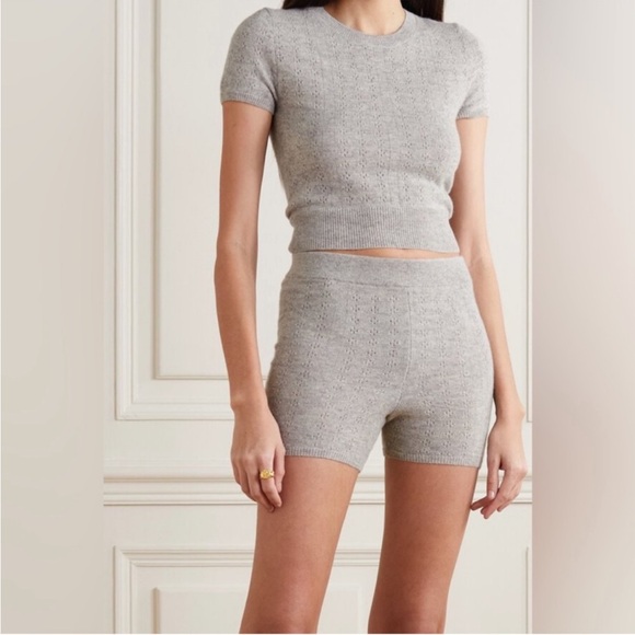 Reformation Cropped Cashmere Top - Picture 1 of 7